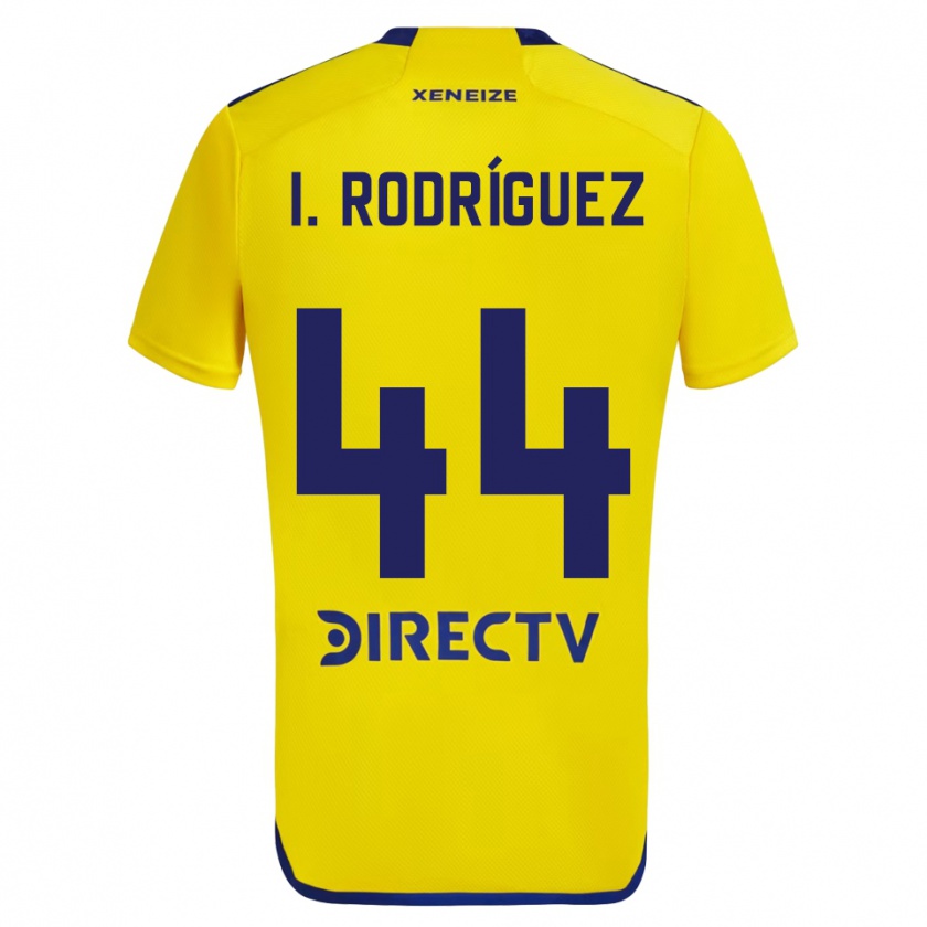 Kandiny Niño Camiseta Ignacio Rodríguez #44 Amarillo Azul 2ª Equipación 2024/25 La Camisa México