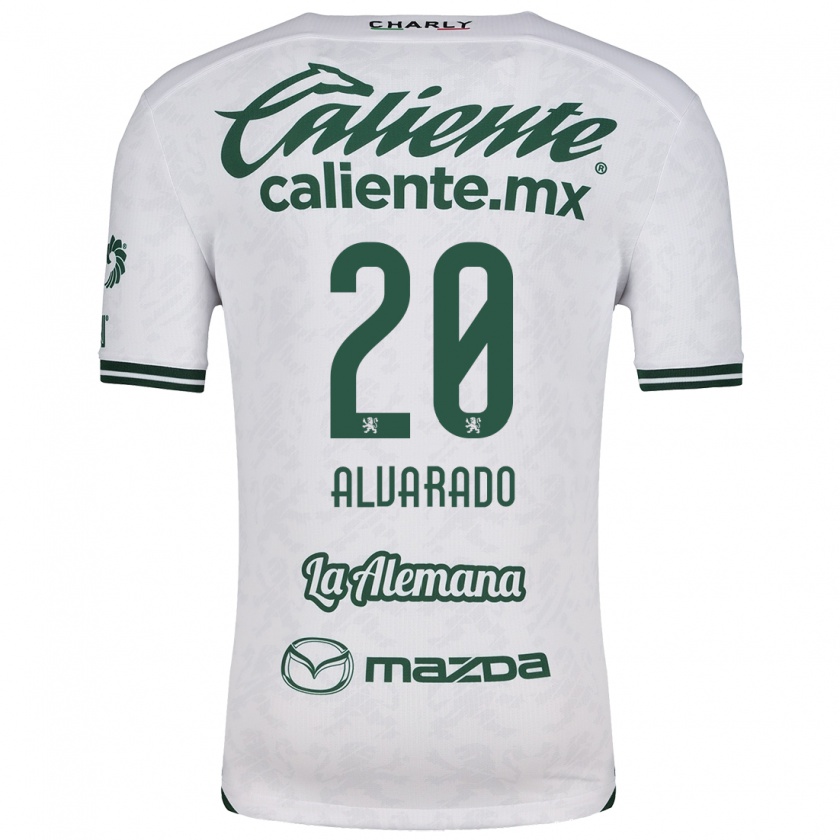 Kandiny Bambino Maglia Alfonso Alvarado #20 Bianco Verde Kit Gara Away 2024/25 Maglietta