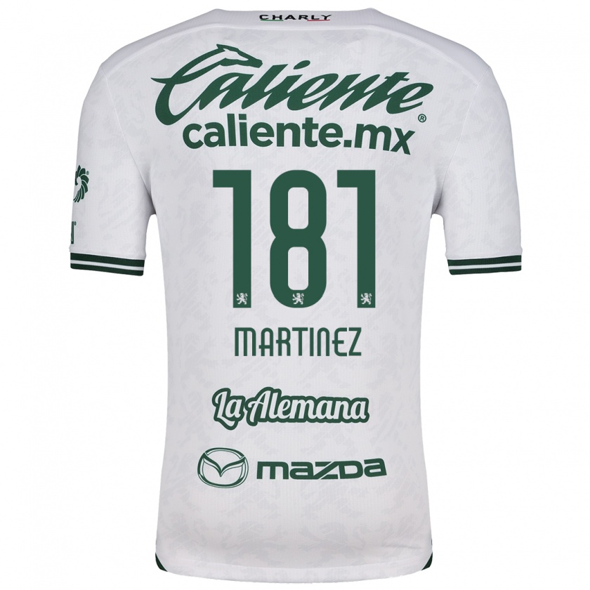 Kandiny Bambino Maglia Irving Martínez #181 Bianco Verde Kit Gara Away 2024/25 Maglietta