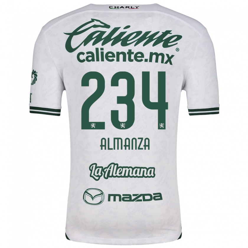 Kandiny Bambino Maglia Román Almanza #234 Bianco Verde Kit Gara Away 2024/25 Maglietta