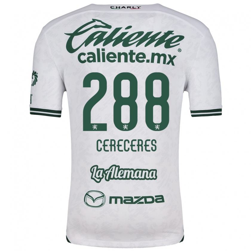 Kandiny Bambino Maglia Thomas Cereceres #288 Bianco Verde Kit Gara Away 2024/25 Maglietta