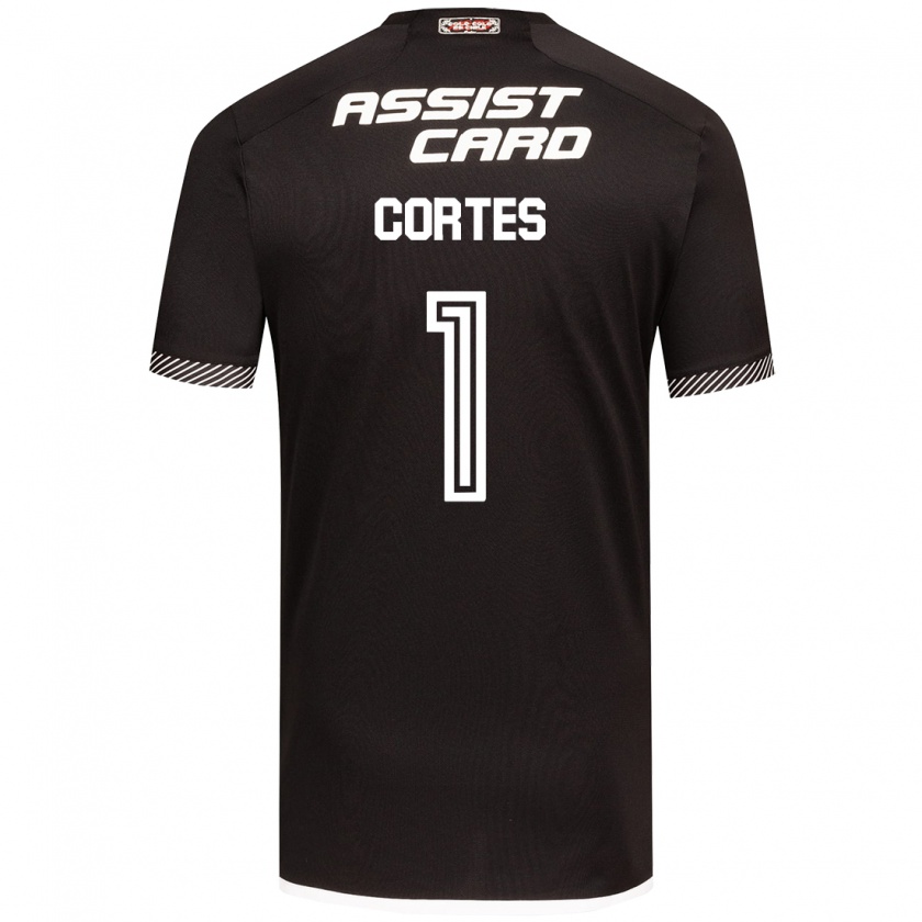 Kandiny Bambino Maglia Brayan Cortés #1 Nero Bianco Kit Gara Away 2024/25 Maglietta