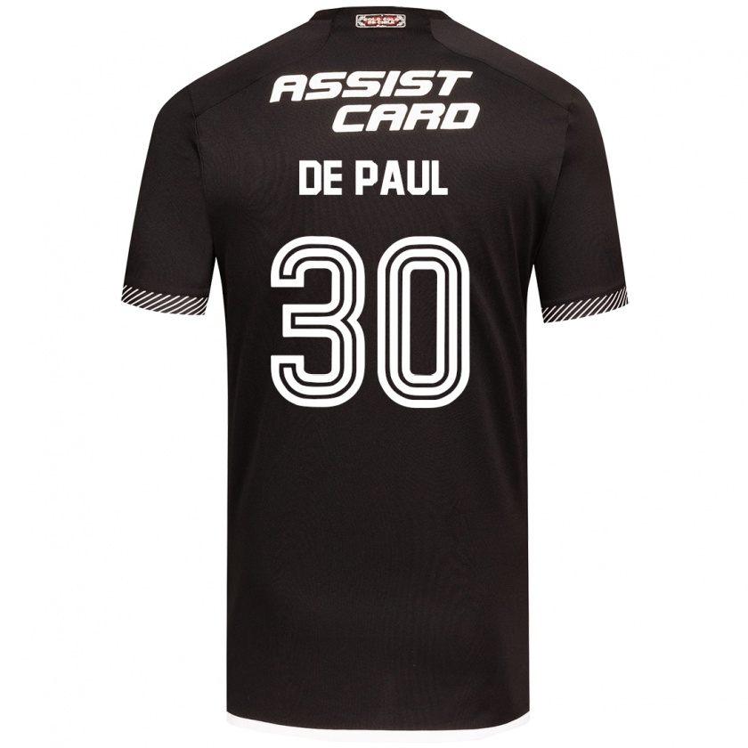 Kandiny Bambino Maglia Fernando De Paul #30 Nero Bianco Kit Gara Away 2024/25 Maglietta