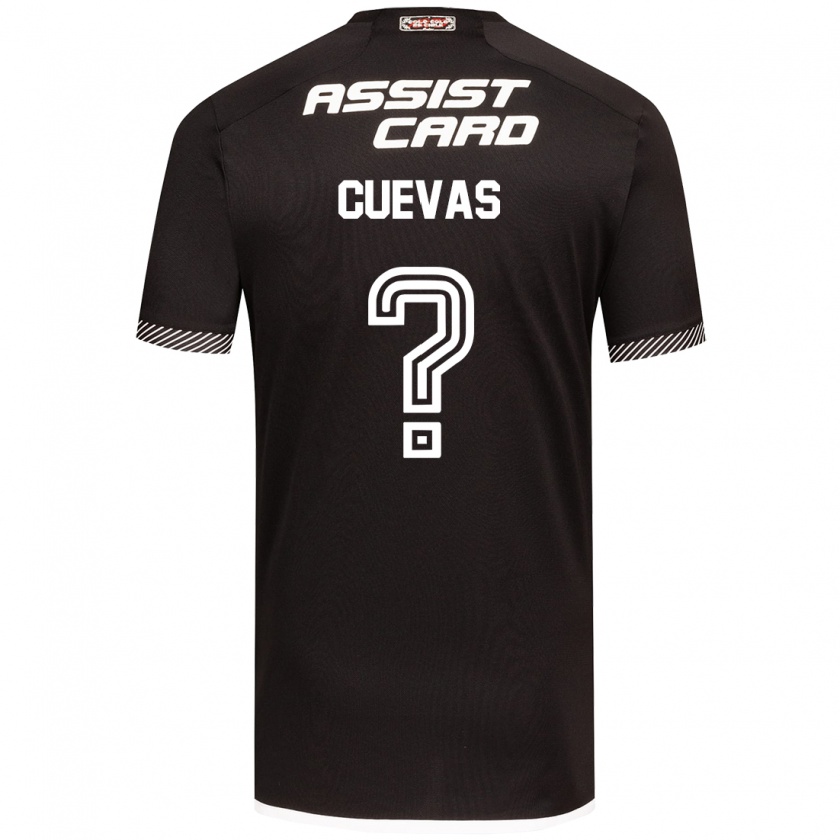 Kandiny Bambino Maglia Yastin Cuevas #0 Nero Bianco Kit Gara Away 2024/25 Maglietta