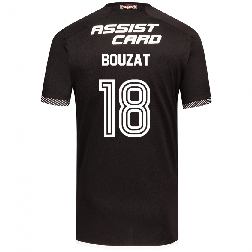 Kandiny Bambino Maglia Agustín Bouzat #18 Nero Bianco Kit Gara Away 2024/25 Maglietta