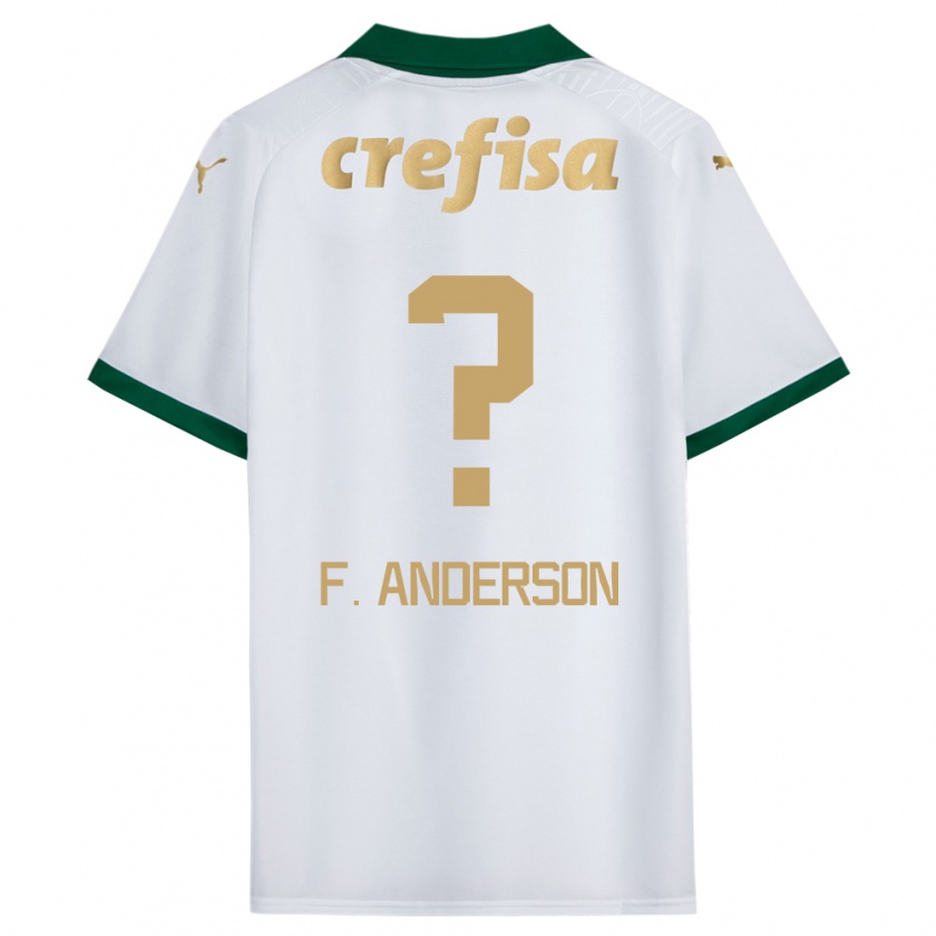 Kandiny Kinderen Felipe Anderson #0 Wit Groen Uitshirt Uittenue 2024/25 T-Shirt