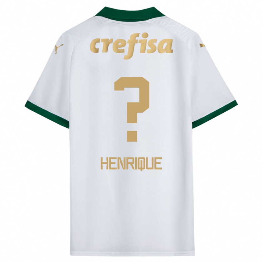 KandinyキッズZé Henrique#0ホワイト グリーンアウェイシャツ2024/25ジャージーユニフォーム