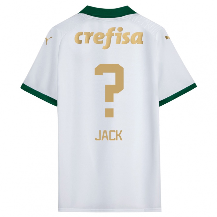 Kandiny Bambino Maglia Fellipe Jack #0 Bianco Verde Kit Gara Away 2024/25 Maglietta