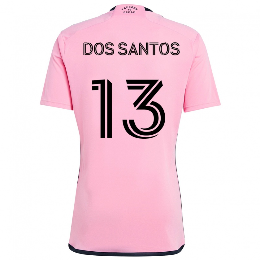 Kandiny Heren Cj Dos Santos #13 Roze Thuisshirt Thuistenue 2024/25 T-Shirt België