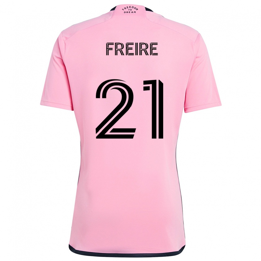 Kandiny Heren Nicolás Freire #21 Roze Thuisshirt Thuistenue 2024/25 T-Shirt België