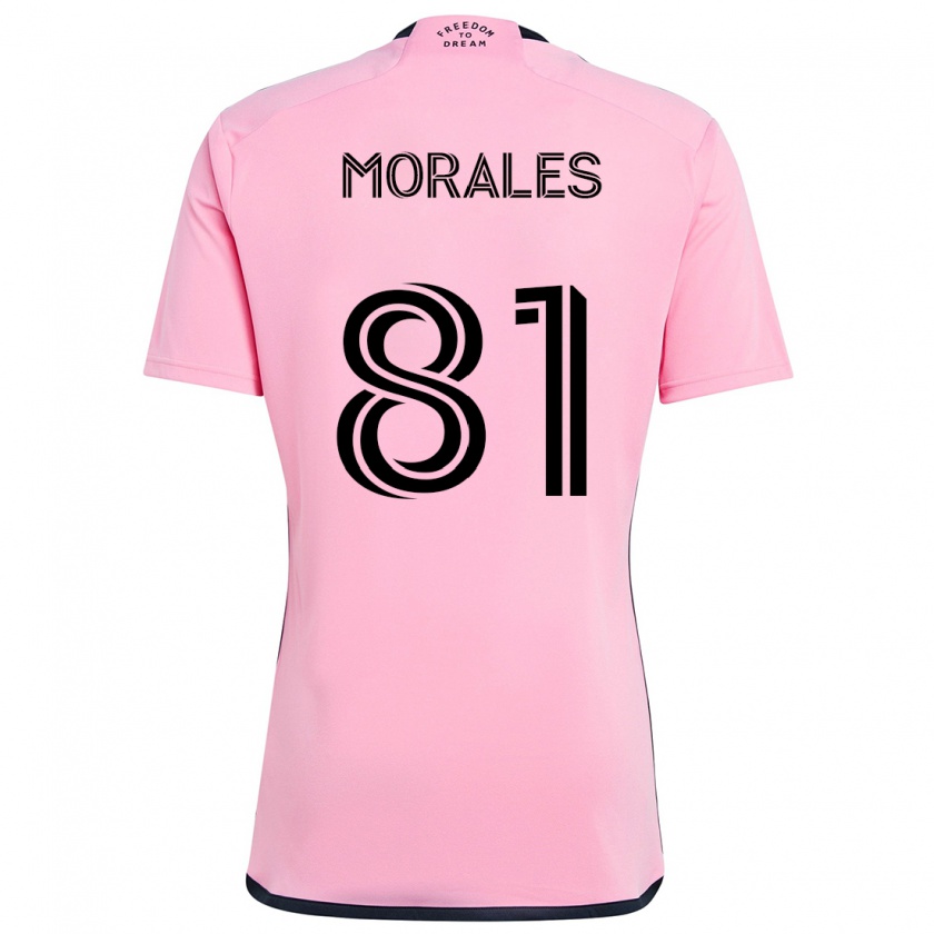 Kandiny Heren Santiago Morales #81 Roze Thuisshirt Thuistenue 2024/25 T-Shirt België