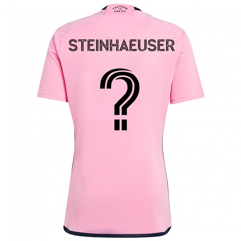 KandinyメンズMarcus Steinhaeuser#0ピンクホームシャツ2024/25ジャージーユニフォーム