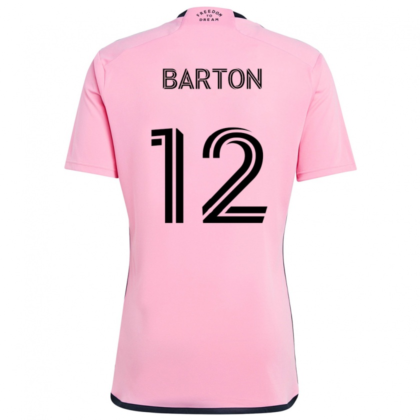 Kandiny Heren Tye Barton #12 Roze Thuisshirt Thuistenue 2024/25 T-Shirt België