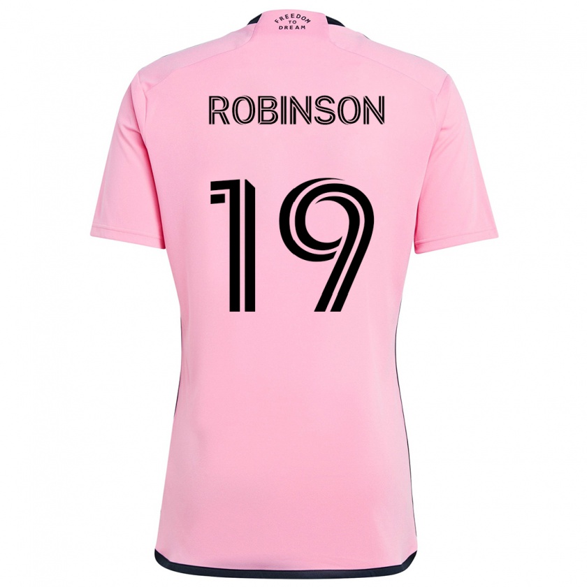 Kandiny Hombre Camiseta Robbie Robinson #19 Rosa 1ª Equipación 2024/25 La Camisa