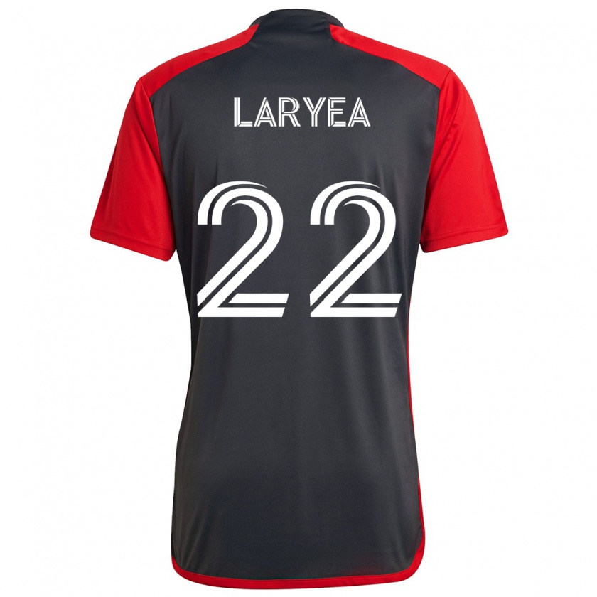 Kandiny Heren Richie Laryea #22 Grijs Rood Thuisshirt Thuistenue 2024/25 T-Shirt