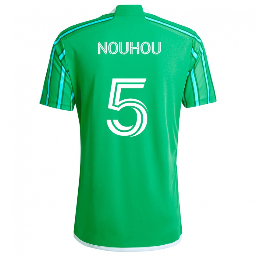 Kandiny Heren Nouhou #5 Groen Wit Thuisshirt Thuistenue 2024/25 T-Shirt België