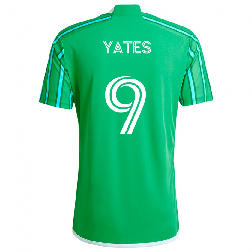 Kandiny Uomo Maglia Summer Yates #9 Verde Bianco Kit Gara Home 2024/25 Maglietta