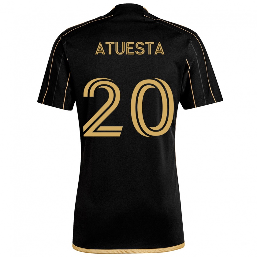 Kandiny Hombre Camiseta Eduard Atuesta #20 Oro Negro 1ª Equipación 2024/25 La Camisa