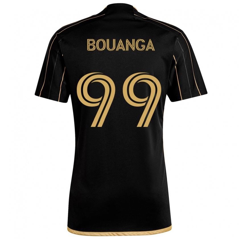 Kandiny Hombre Camiseta Denis Bouanga #99 Oro Negro 1ª Equipación 2024/25 La Camisa