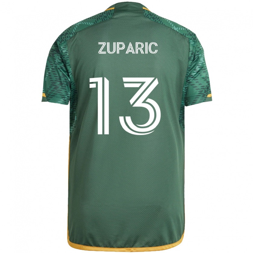 Kandiny Heren Dario Zuparic #13 Groen Oranje Thuisshirt Thuistenue 2024/25 T-Shirt België