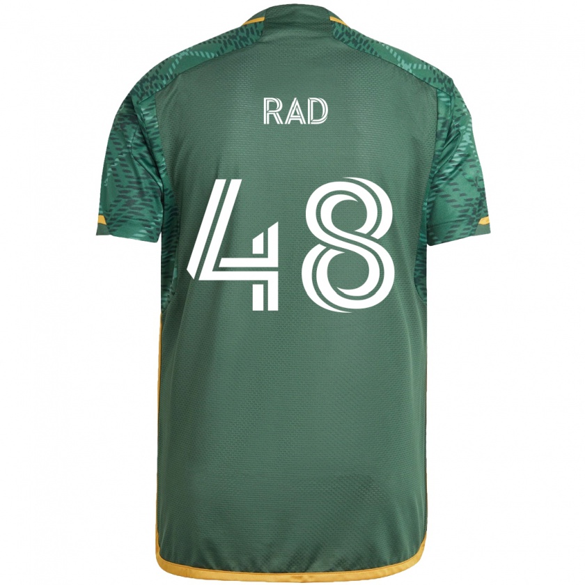 Kandiny Hombre Camiseta Kaveh Rad #48 Verde Naranja 1ª Equipación 2024/25 La Camisa México