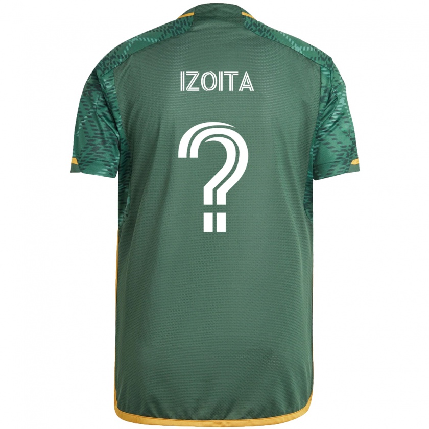 Kandiny Hombre Camiseta Eric Izoita #0 Verde Naranja 1ª Equipación 2024/25 La Camisa México