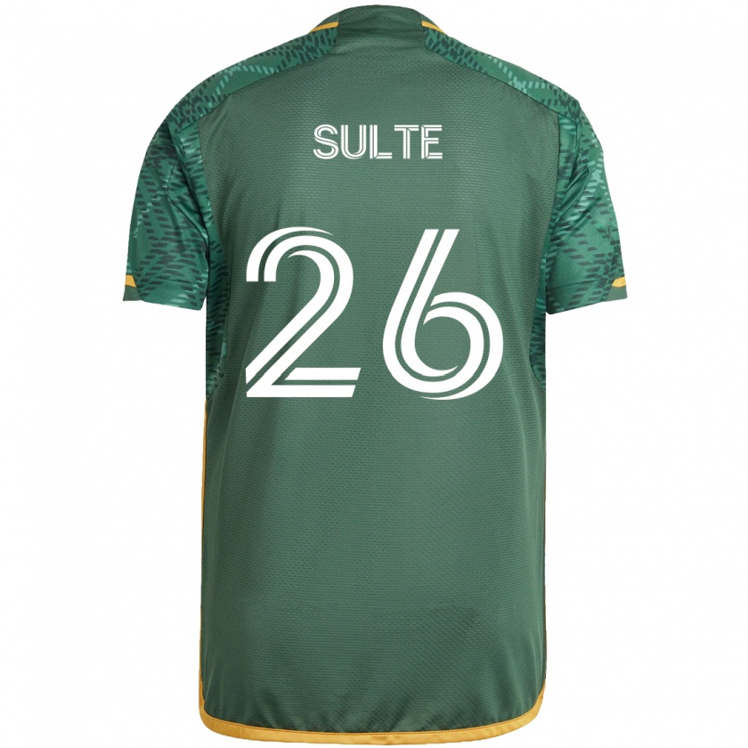 Kandiny Hombre Camiseta Hunter Sulte #26 Verde Naranja 1ª Equipación 2024/25 La Camisa