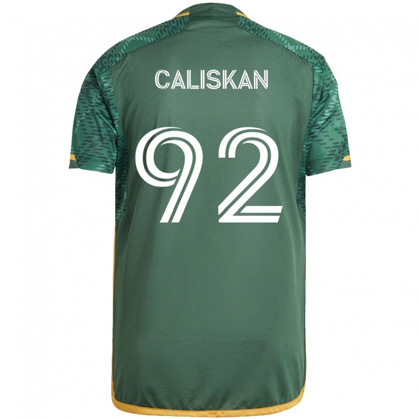 Kandiny Hombre Camiseta Noel Caliskan #92 Verde Naranja 1ª Equipación 2024/25 La Camisa