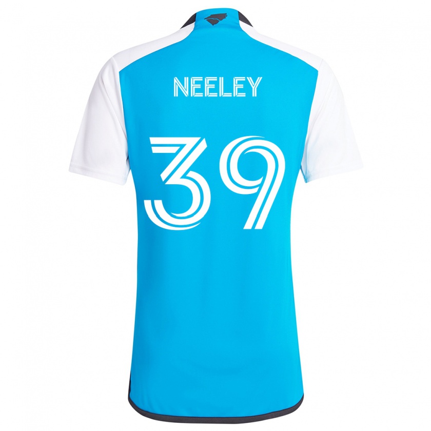 Kandiny Uomo Maglia Jack Neeley #39 Blu Bianco Kit Gara Home 2024/25 Maglietta