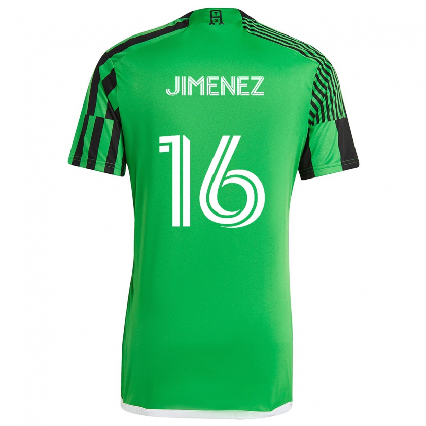 Kandiny Heren Héctor Jiménez #16 Groen Zwart Thuisshirt Thuistenue 2024/25 T-Shirt