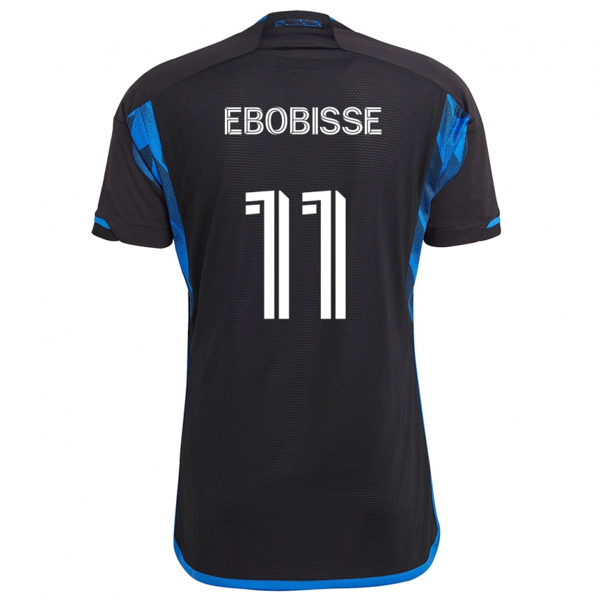 Kandiny Heren Jeremy Ebobisse #11 Blauw Zwart Thuisshirt Thuistenue 2024/25 T-Shirt België