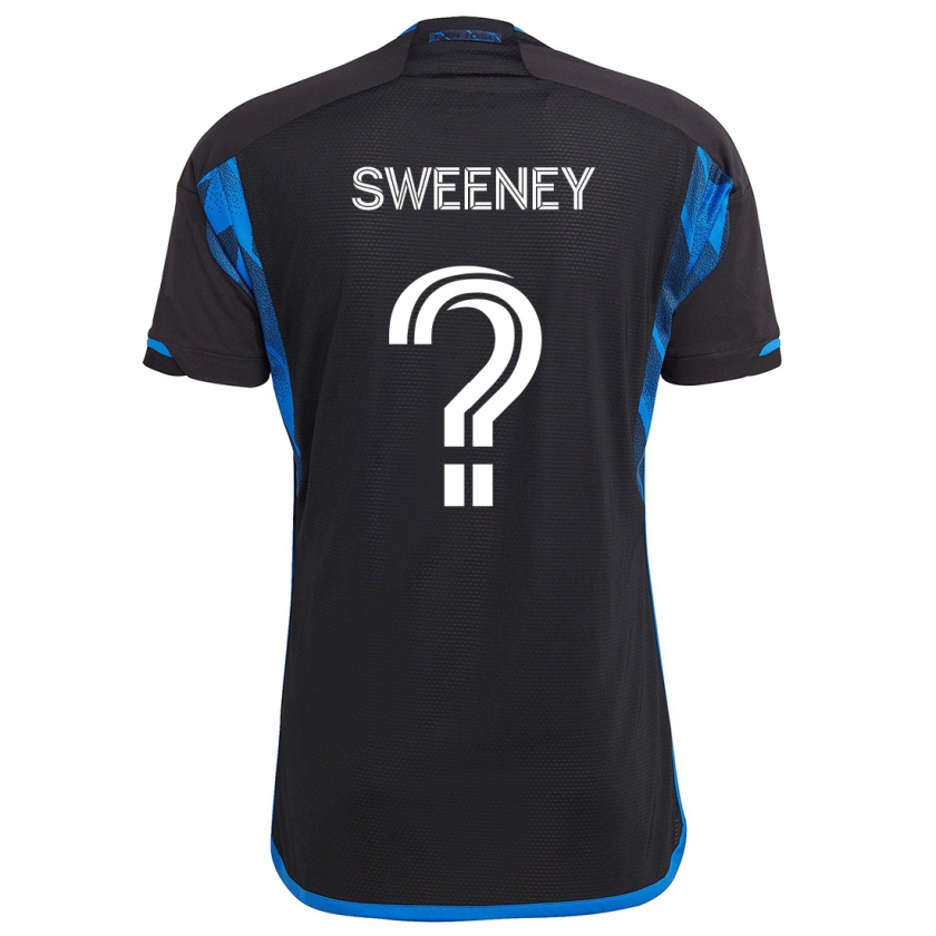 Kandiny Uomo Maglia D Sweeney #0 Blu Nero Kit Gara Home 2024/25 Maglietta