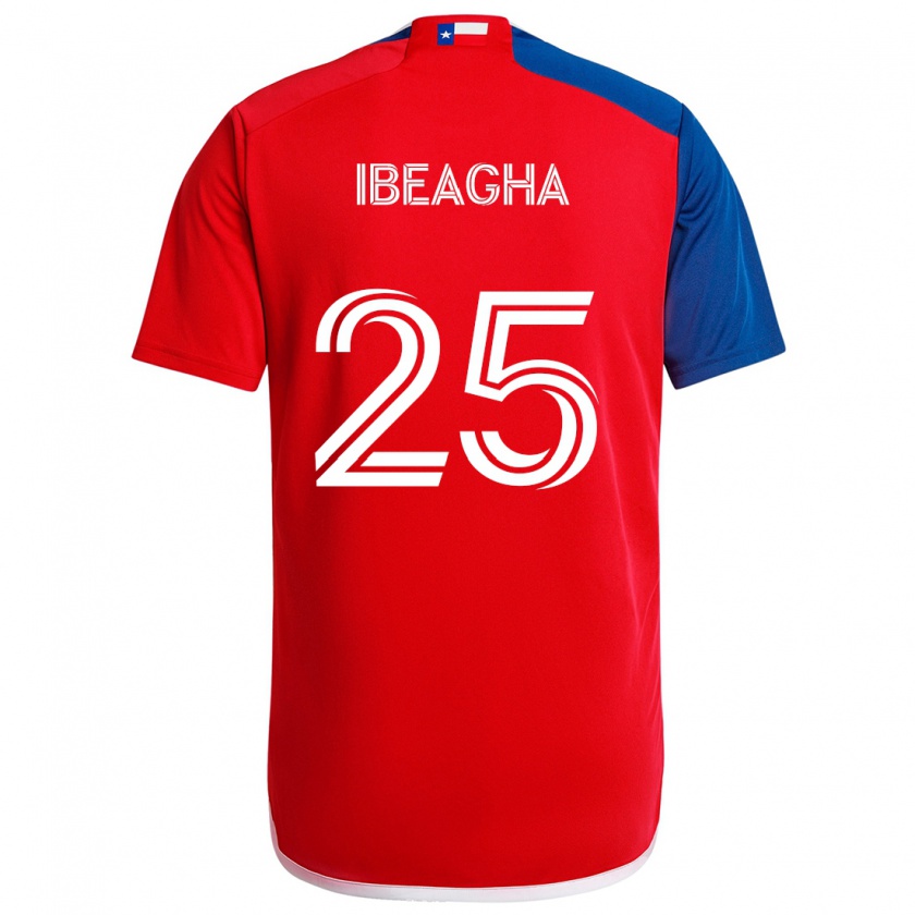 Kandiny Hombre Camiseta Sebastien Ibeagha #25 Azul Rojo 1ª Equipación 2024/25 La Camisa