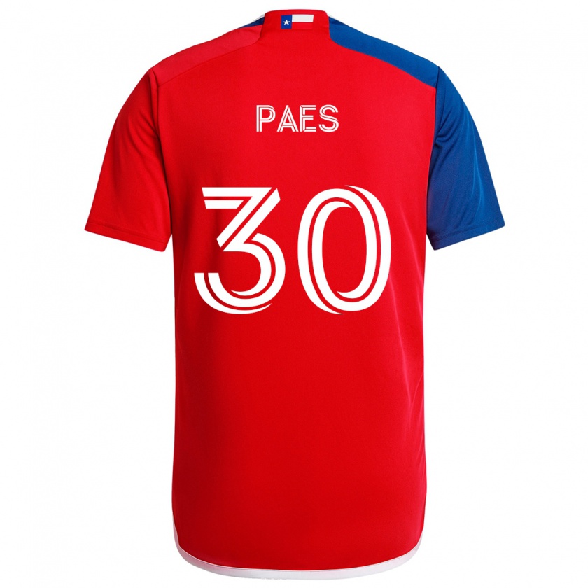 Kandiny Heren Maarten Paes #30 Blauw Rood Thuisshirt Thuistenue 2024/25 T-Shirt