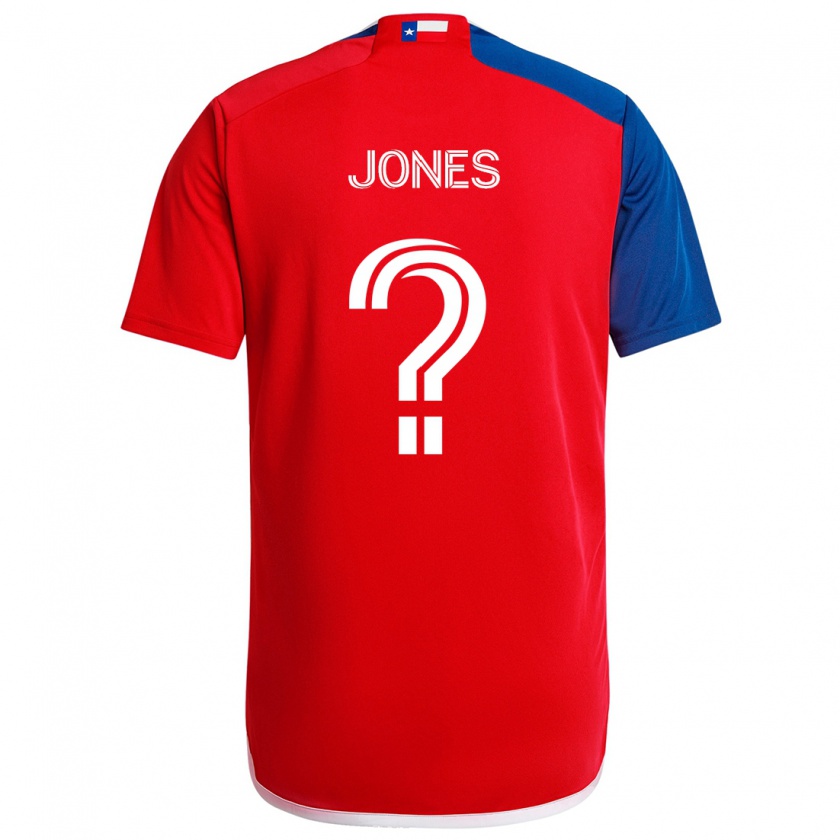 Kandiny Hombre Camiseta Jordan Jones #0 Azul Rojo 1ª Equipación 2024/25 La Camisa