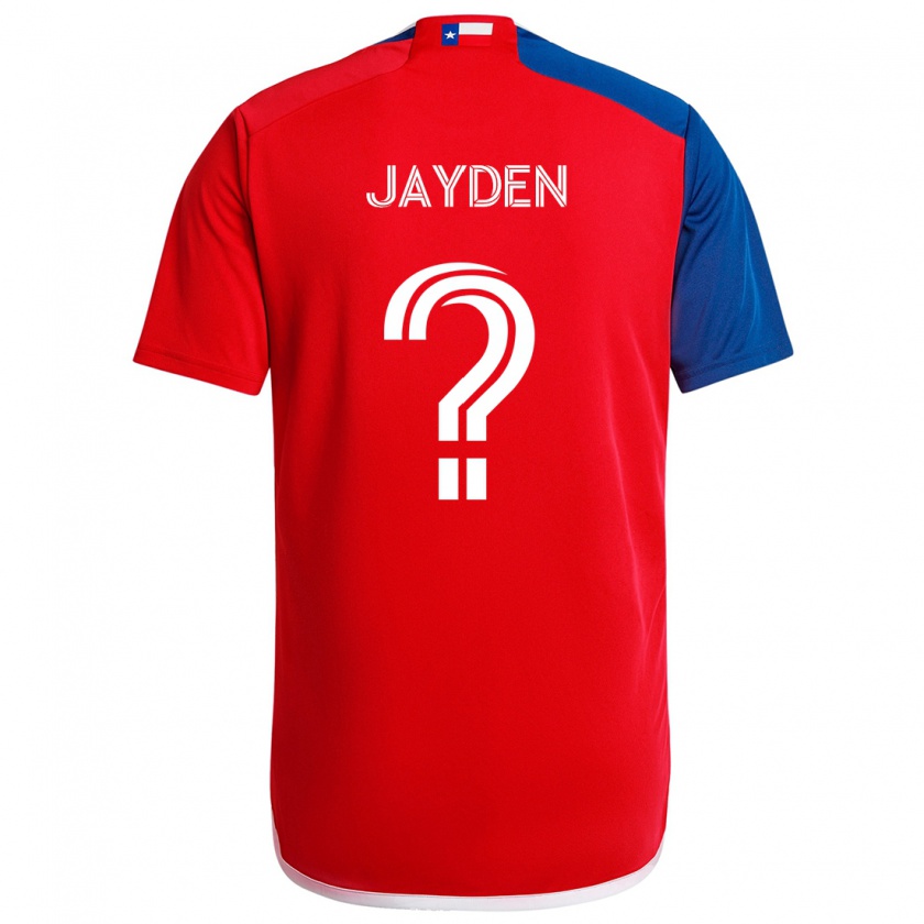 Kandiny Heren Rus Jayden #0 Blauw Rood Thuisshirt Thuistenue 2024/25 T-Shirt België