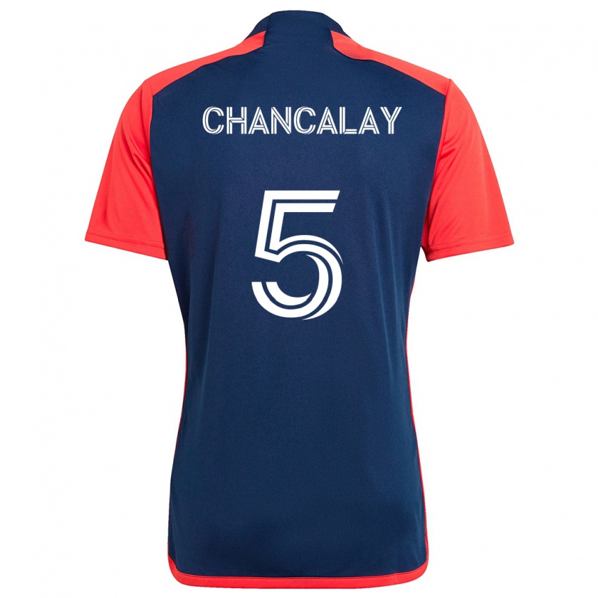 Kandiny Uomo Maglia Tomás Chancalay #5 Blu Rosso Kit Gara Home 2024/25 Maglietta