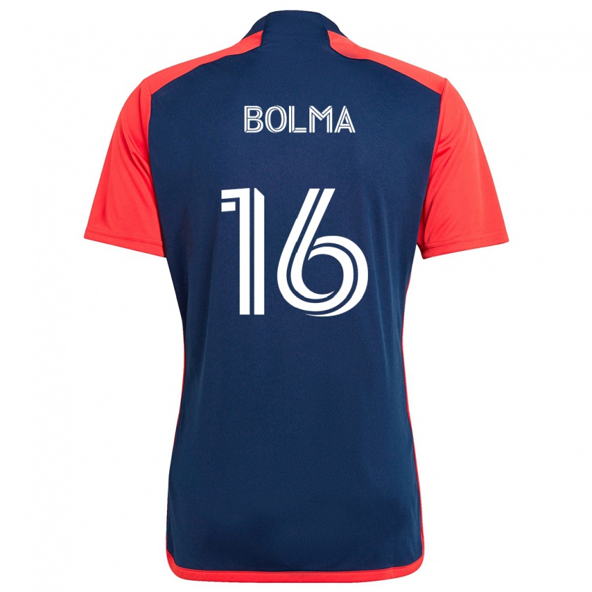 Kandiny Homem Camisola Josh Bolma #16 Azul Vermelho Principal 2024/25 Camisa Brasil