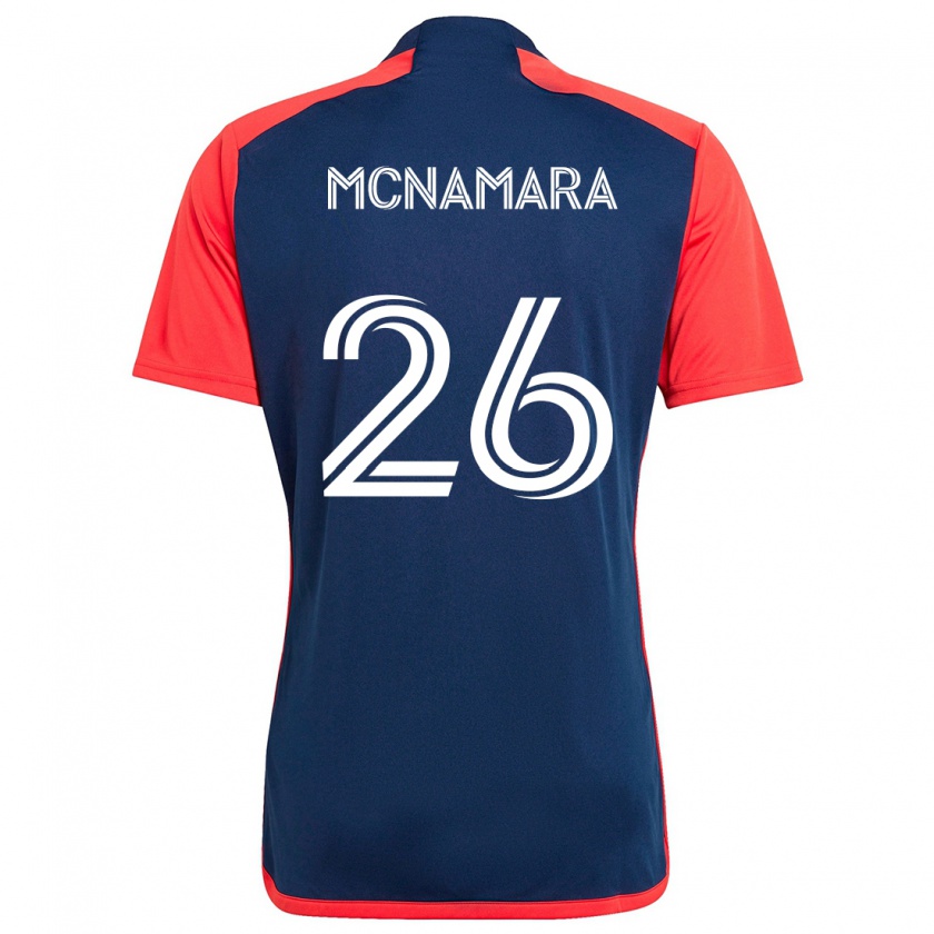 Kandiny Herren Tommy Mcnamara #26 Blau Rot Heimtrikot Trikot 2024/25 T-Shirt Österreich