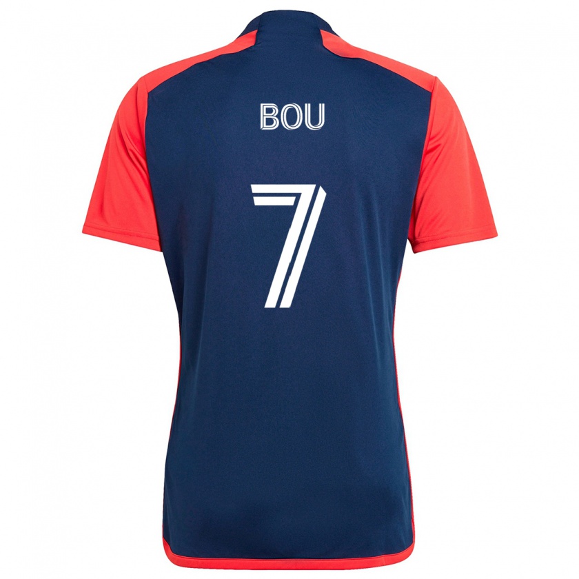 Kandiny Heren Gustavo Bou #7 Blauw Rood Thuisshirt Thuistenue 2024/25 T-Shirt België