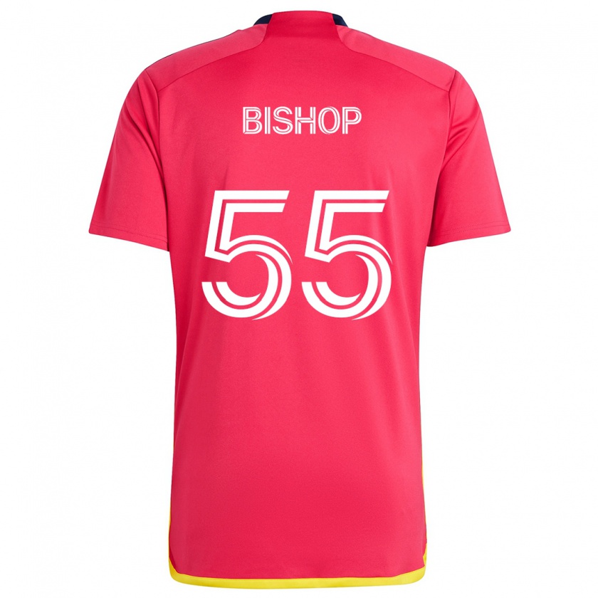 Kandiny Heren Nick Bishop #55 Rood Blauw Thuisshirt Thuistenue 2024/25 T-Shirt België