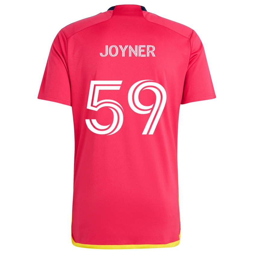 Kandiny Hombre Camiseta Mykhi Joyner #59 Rojo Azul 1ª Equipación 2024/25 La Camisa