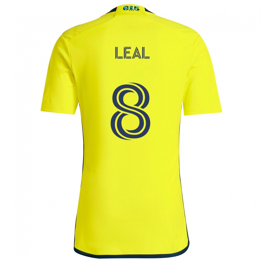 Kandiny Uomo Maglia Randall Leal #8 Giallo Blu Kit Gara Home 2024/25 Maglietta