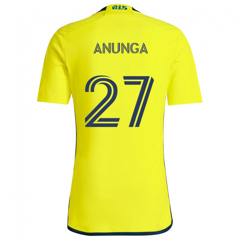 Kandiny Uomo Maglia Tah Anunga #27 Giallo Blu Kit Gara Home 2024/25 Maglietta