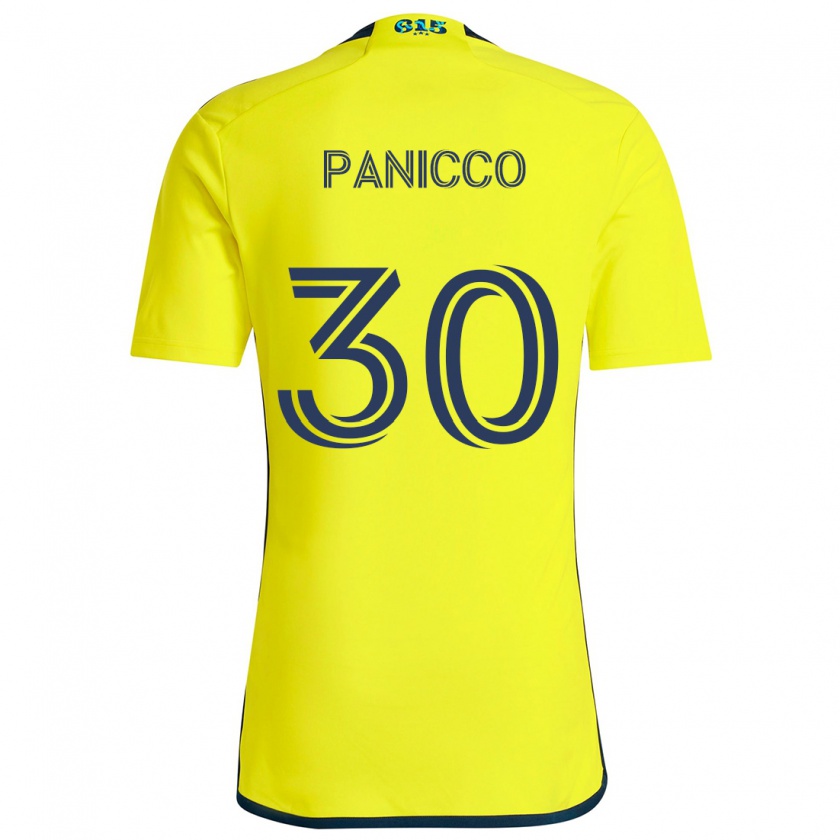 Kandiny Herren Elliot Panicco #30 Gelb Blau Heimtrikot Trikot 2024/25 T-Shirt Österreich