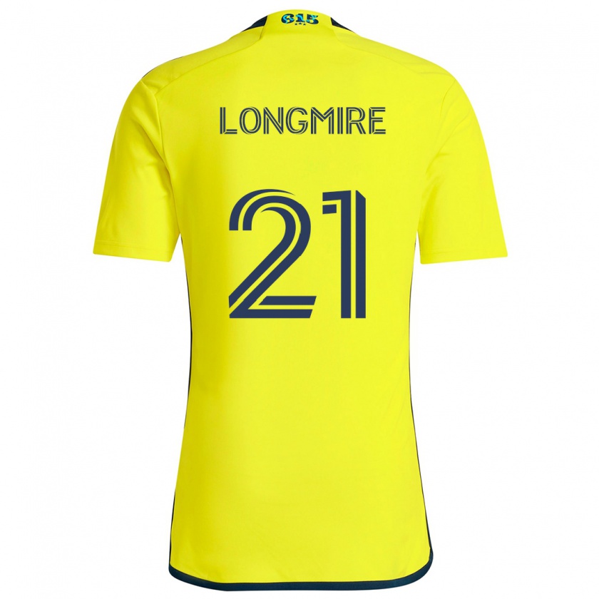 Kandiny Uomo Maglia Ahmed Longmire #21 Giallo Blu Kit Gara Home 2024/25 Maglietta