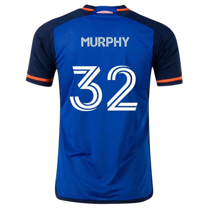 Kandiny Heren Ian Murphy #32 Blauw Wit Thuisshirt Thuistenue 2024/25 T-Shirt België