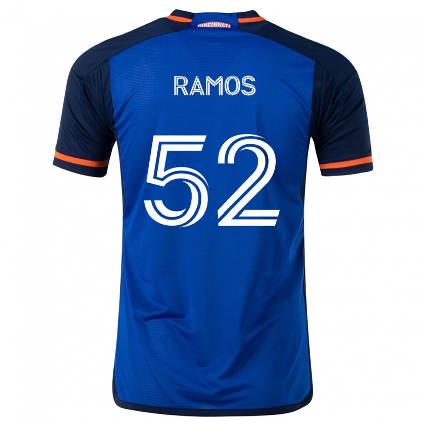 Kandiny Herren Yair Ramos #52 Blau Weiss Heimtrikot Trikot 2024/25 T-Shirt Österreich