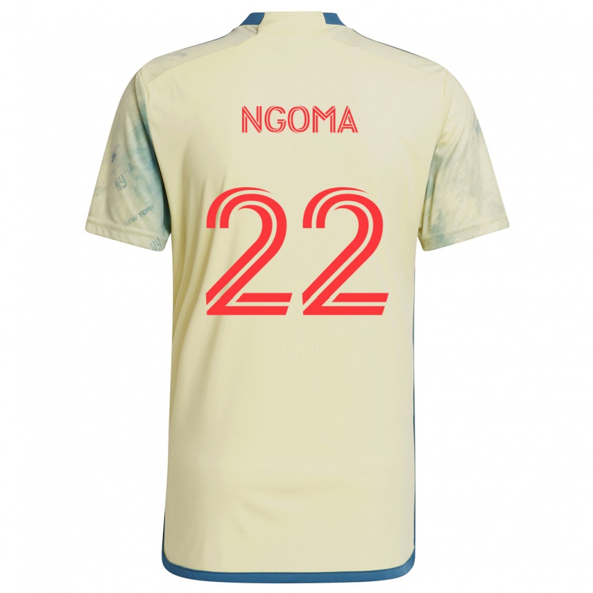 Kandiny Heren Serge Ngoma #22 Geel Rood Blauw Thuisshirt Thuistenue 2024/25 T-Shirt België