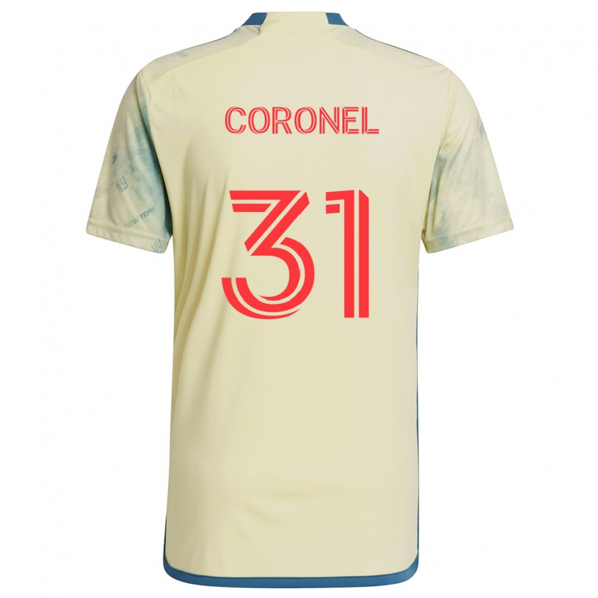 Kandiny Heren Carlos Coronel #31 Geel Rood Blauw Thuisshirt Thuistenue 2024/25 T-Shirt België